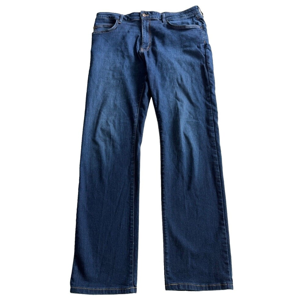 Aviator Jeans Mens 38X32 Travel Straight Fit Casual Preppy Logo AVM10012